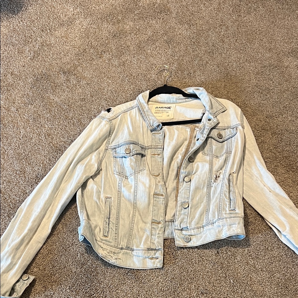 Blank NYC Women's Gray Jean Jacket